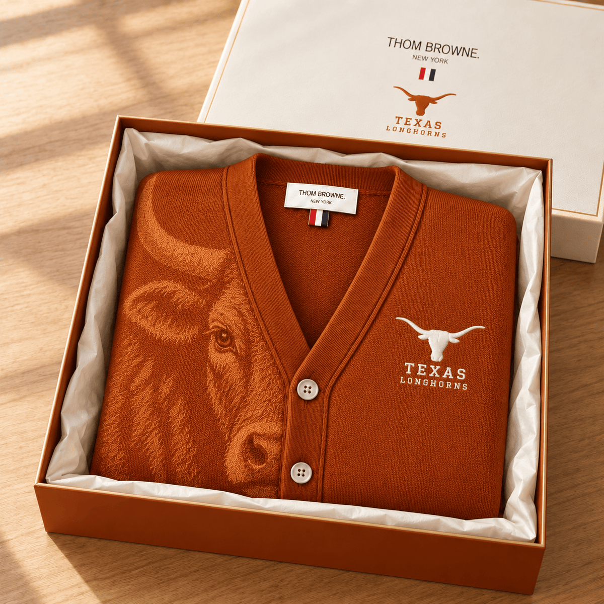 TLH Classic 4-Bar V-Neck Cardigan TTTT