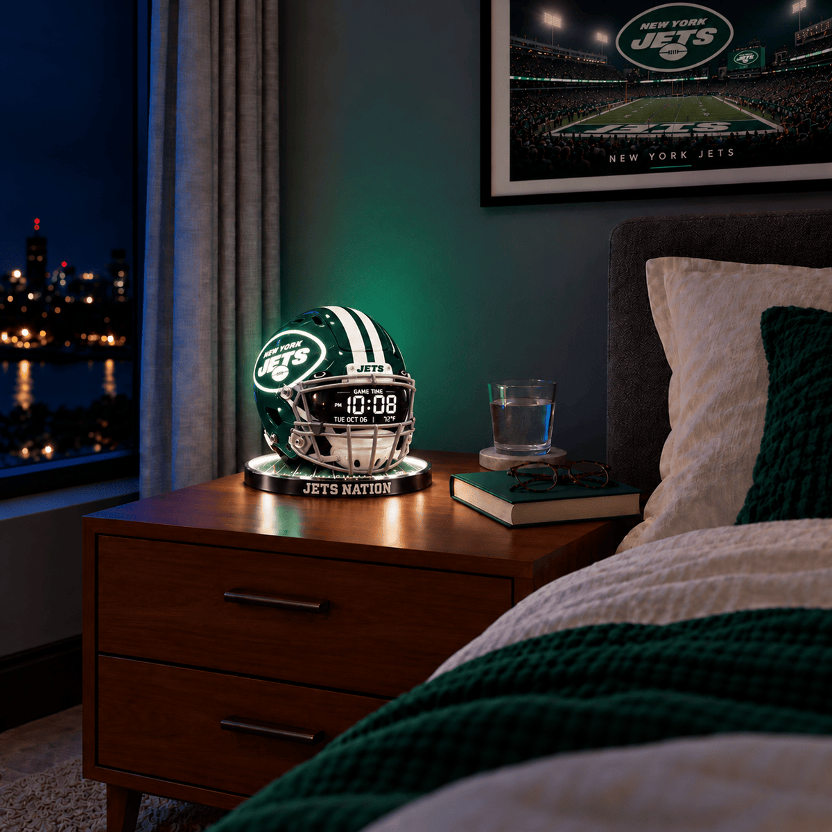 NYJ Special Digital Clock TTTT