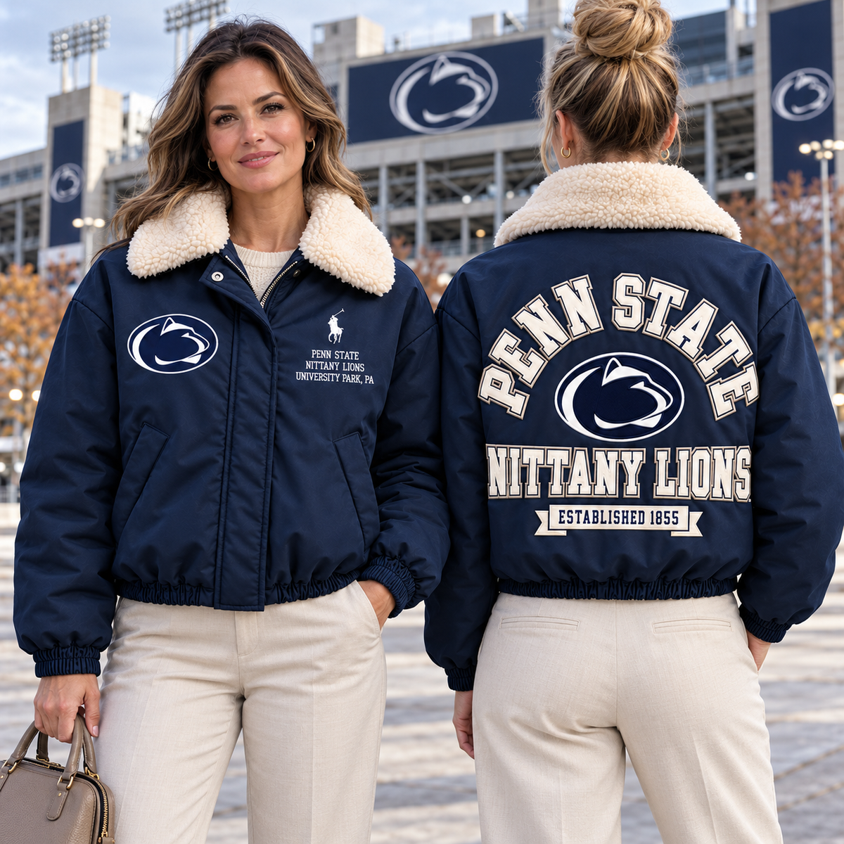 PSNL High-Pile-Collar Down Puffer Jacket NTKO
