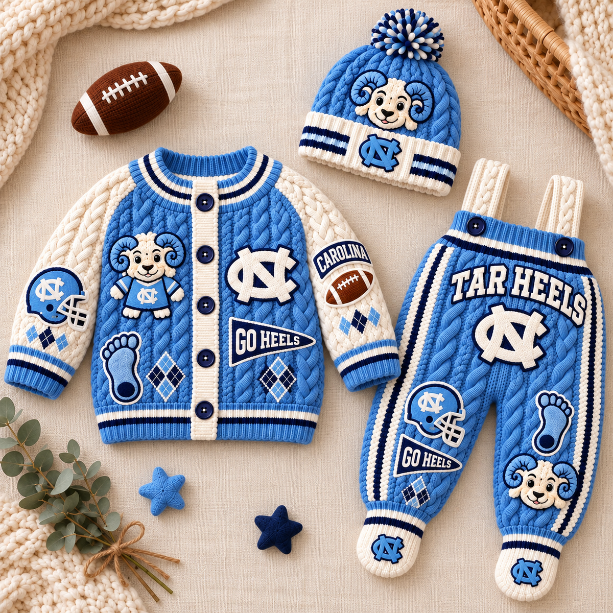 Premium UNC Knit Outfit Set TTMH
